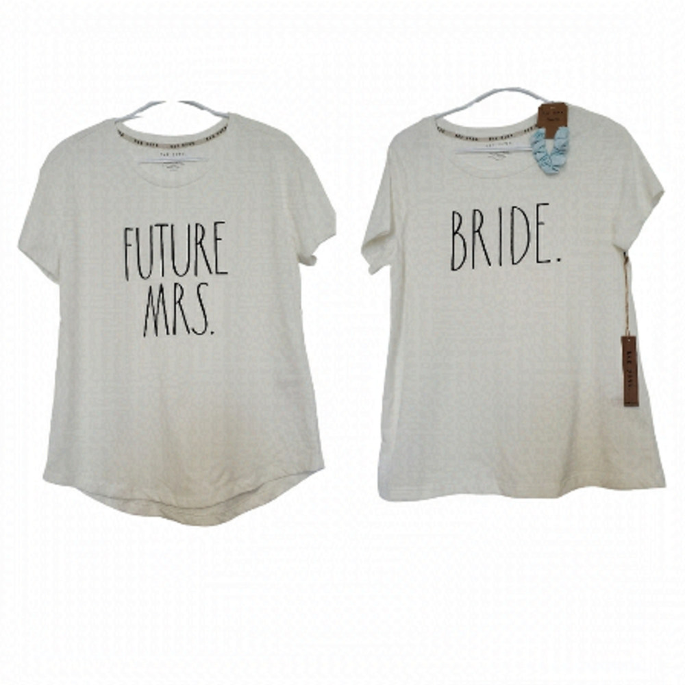 NWT Rae Dunn Future Mrs and Bride T shirts